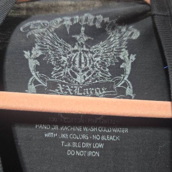 Departed Black Punk Emo Alt Graphic Tee - Picture 4 of 4